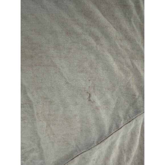 Yummy Sweater Co Raglan Burnout Crewneck Top Shirt Beige Cream Tan XL Thin SEE - Picture 7 of 10